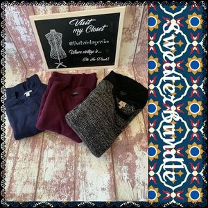 Bundle of name brand sweaters, size XS/S